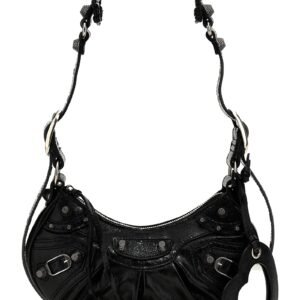 Black Lamb Leather Crossbody Bag