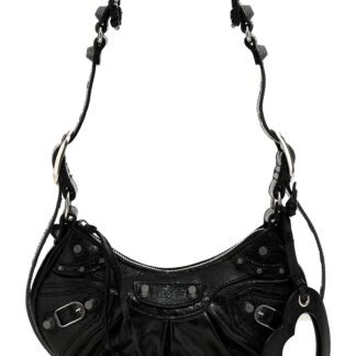 Black Lamb Leather Crossbody Bag