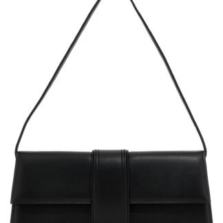 Black Cowhide Shoulder Bag