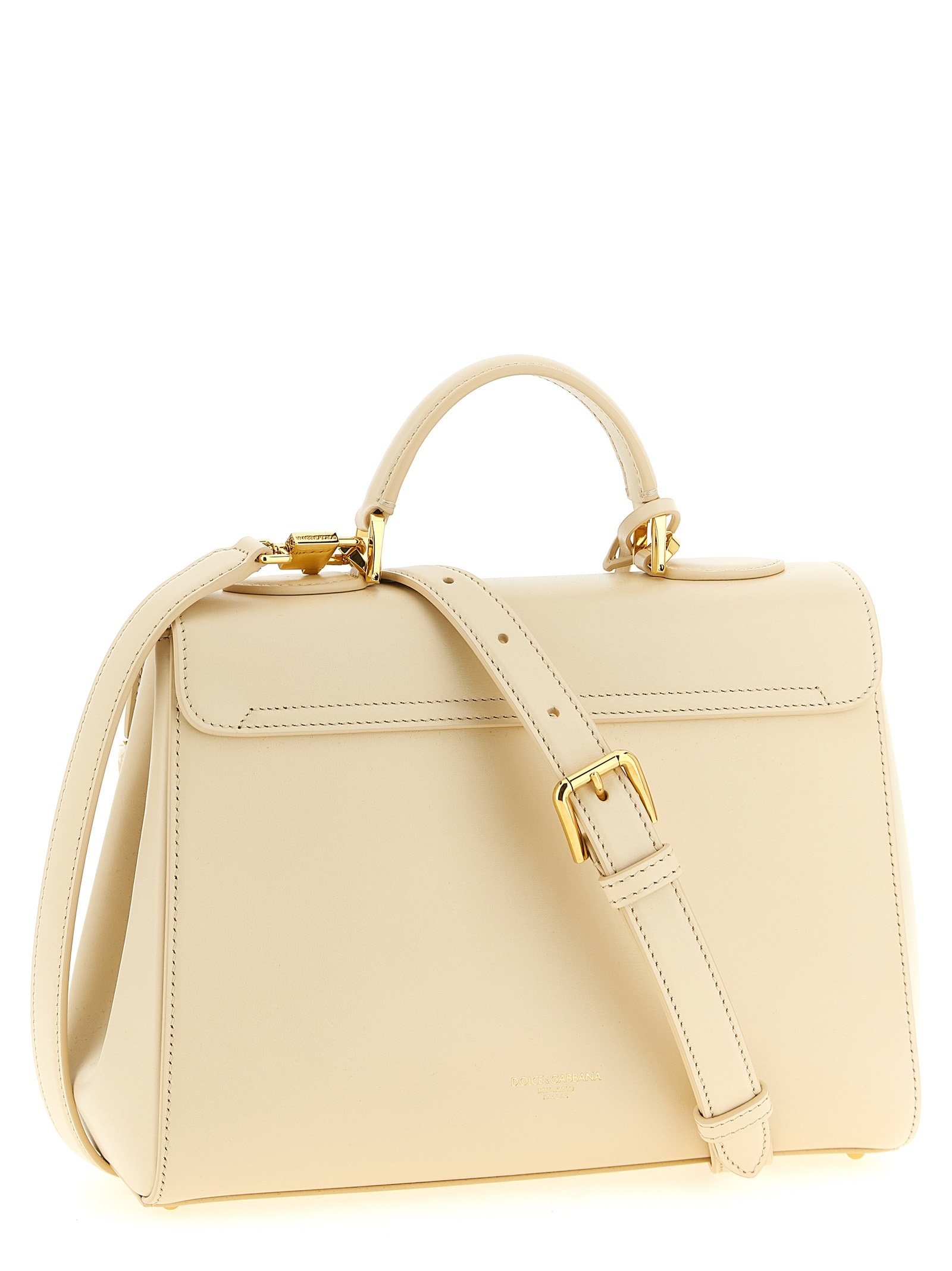 White Lamb Leather Handbag - Image 2