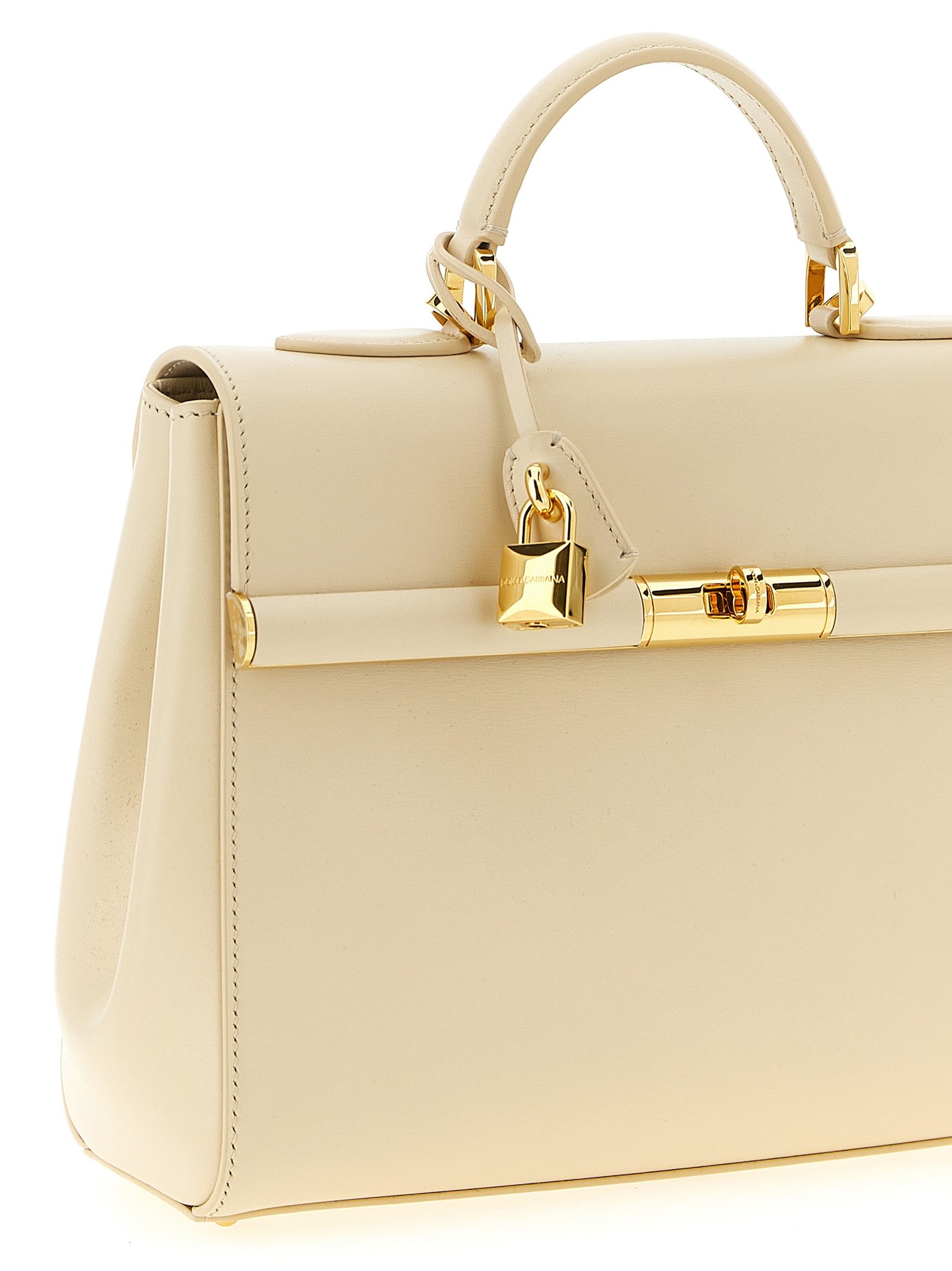 White Lamb Leather Handbag - Image 3