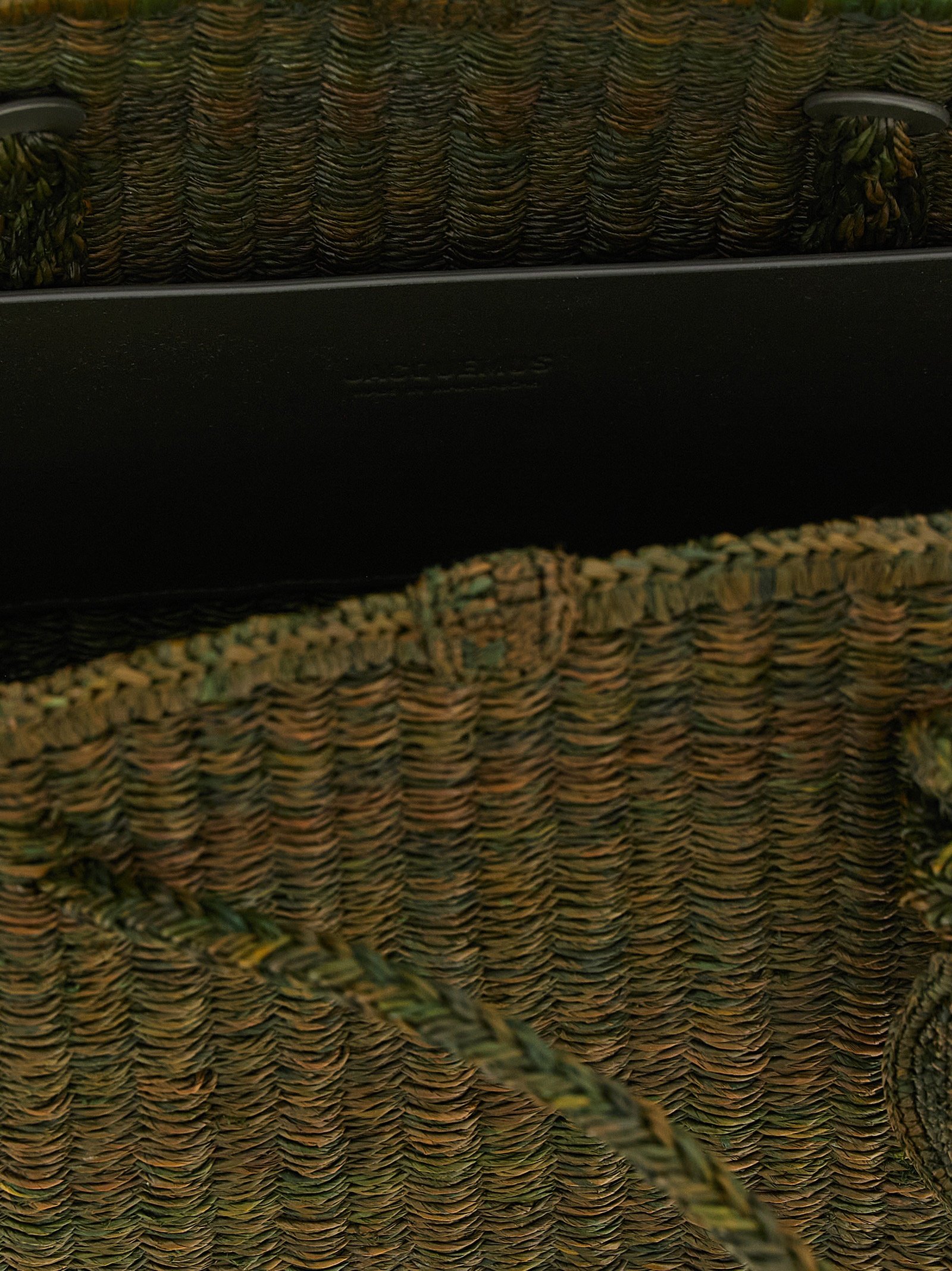 Bicolor Raffia Tote Bag - Image 4