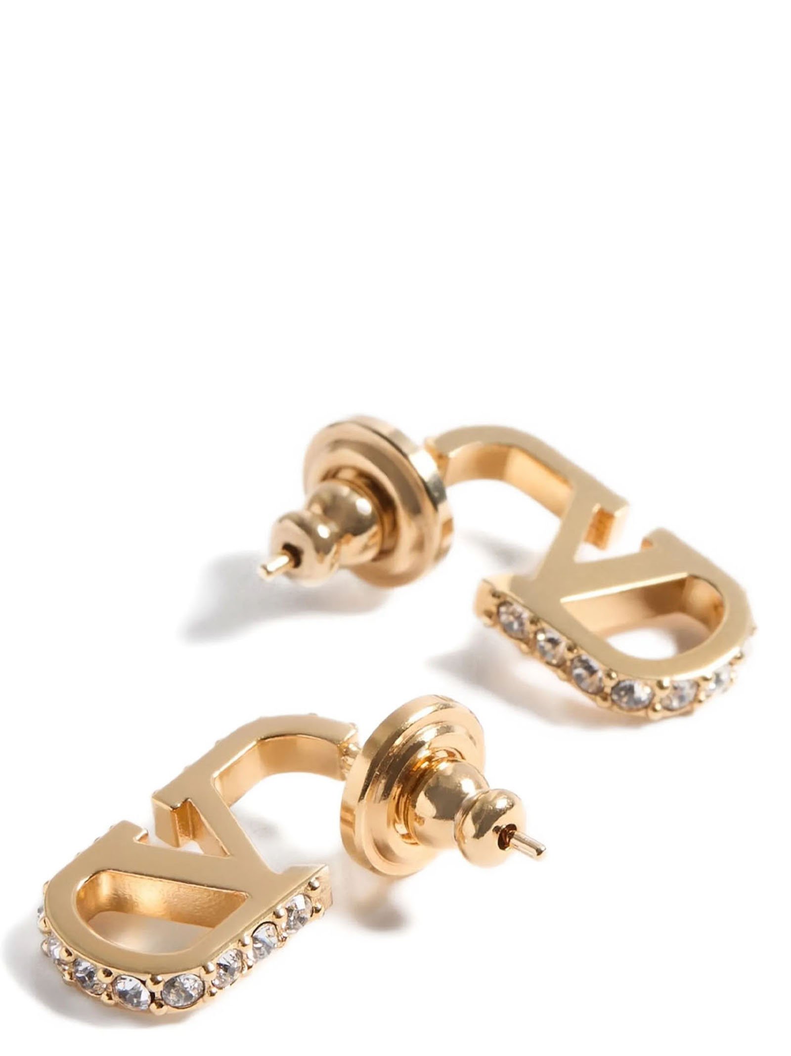 Gold Brass Earrings - Image 2