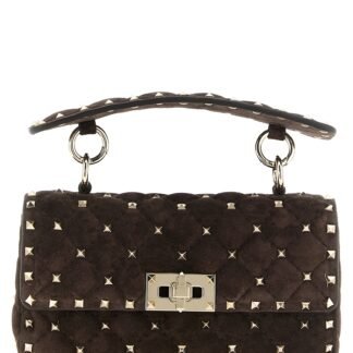 Brown Calfskin Shoulder Bag