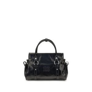 Black Calf Leather Bos Taurus Handbag
