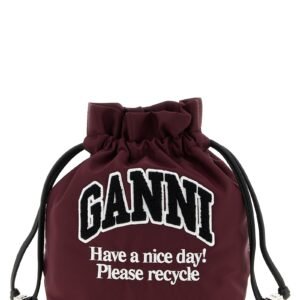 Bordeaux Recycled Polyamide Clutch Bag