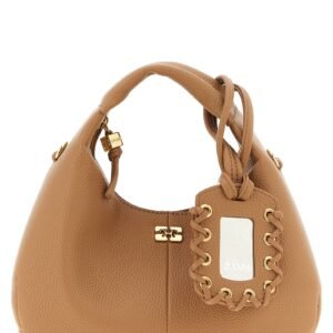Beige Polyester Handbag