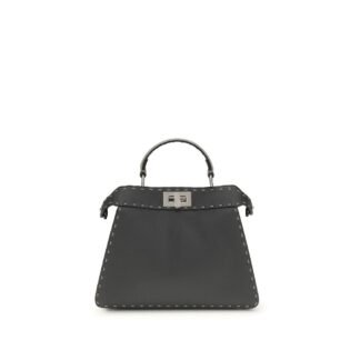 Gray Calf Leather Bos Taurus Handbag