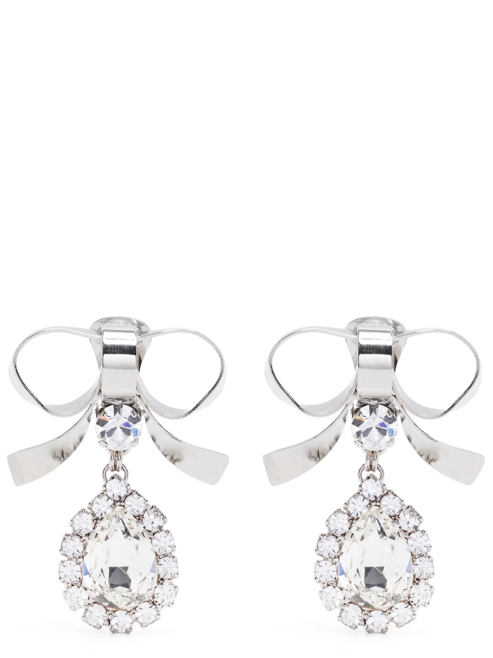 Silver Glass Earrings