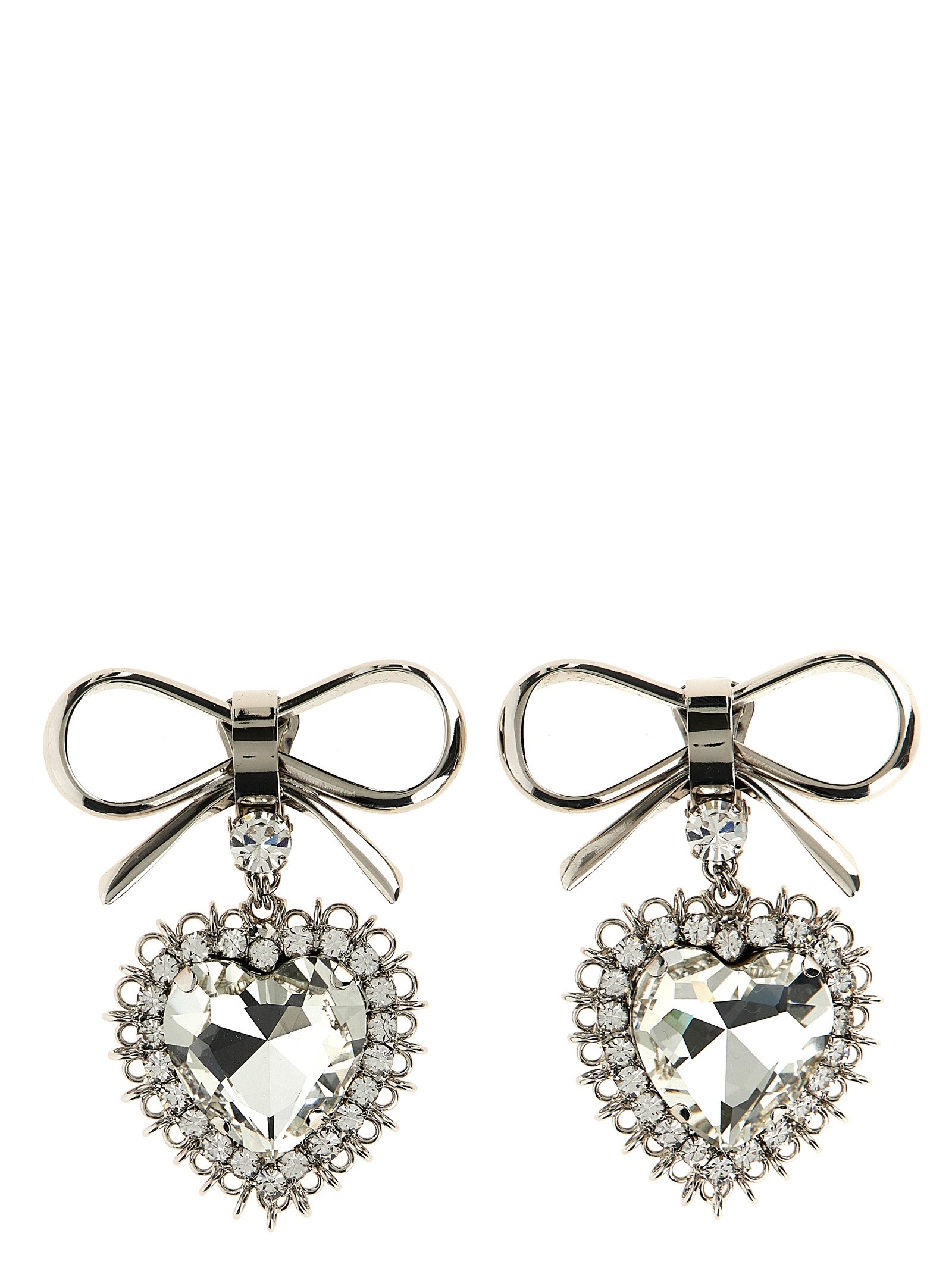 Silver Glass Earrings