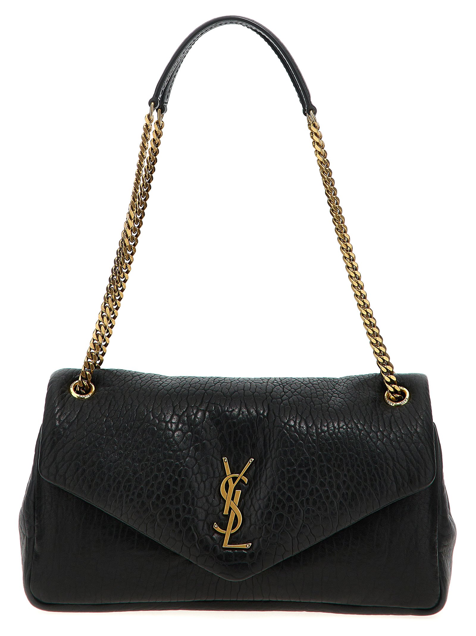 Black Leather Shoulder Bag