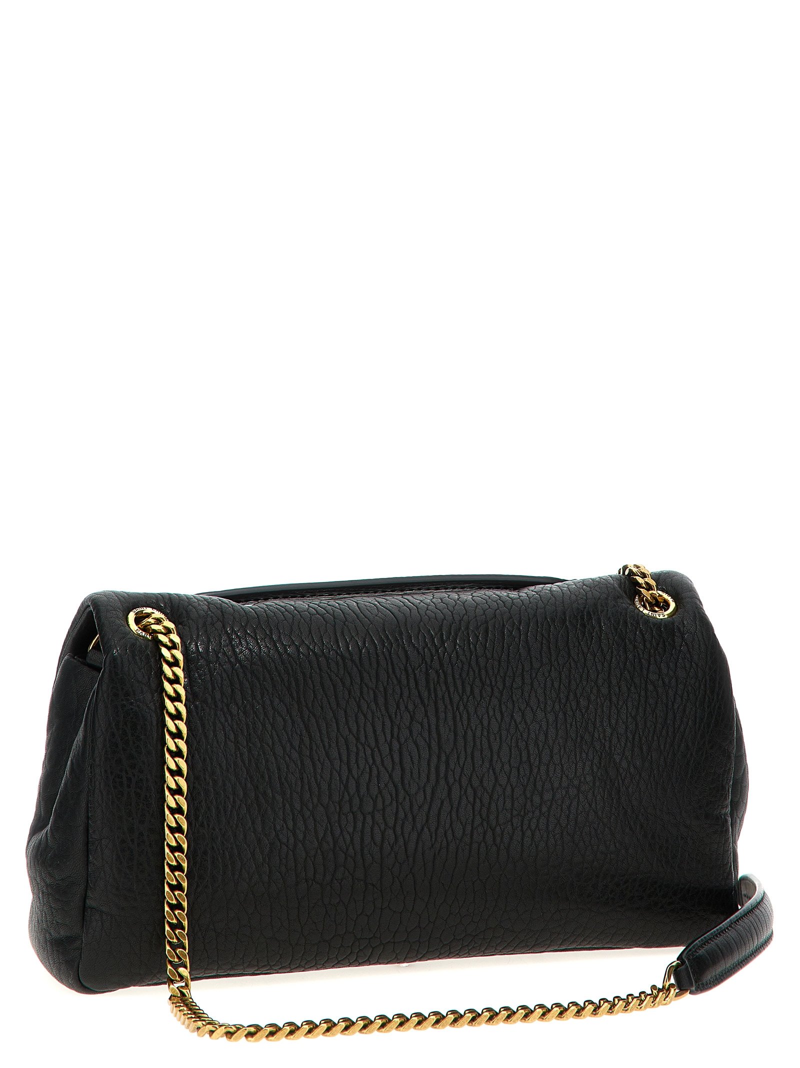 Black Leather Shoulder Bag - Image 2