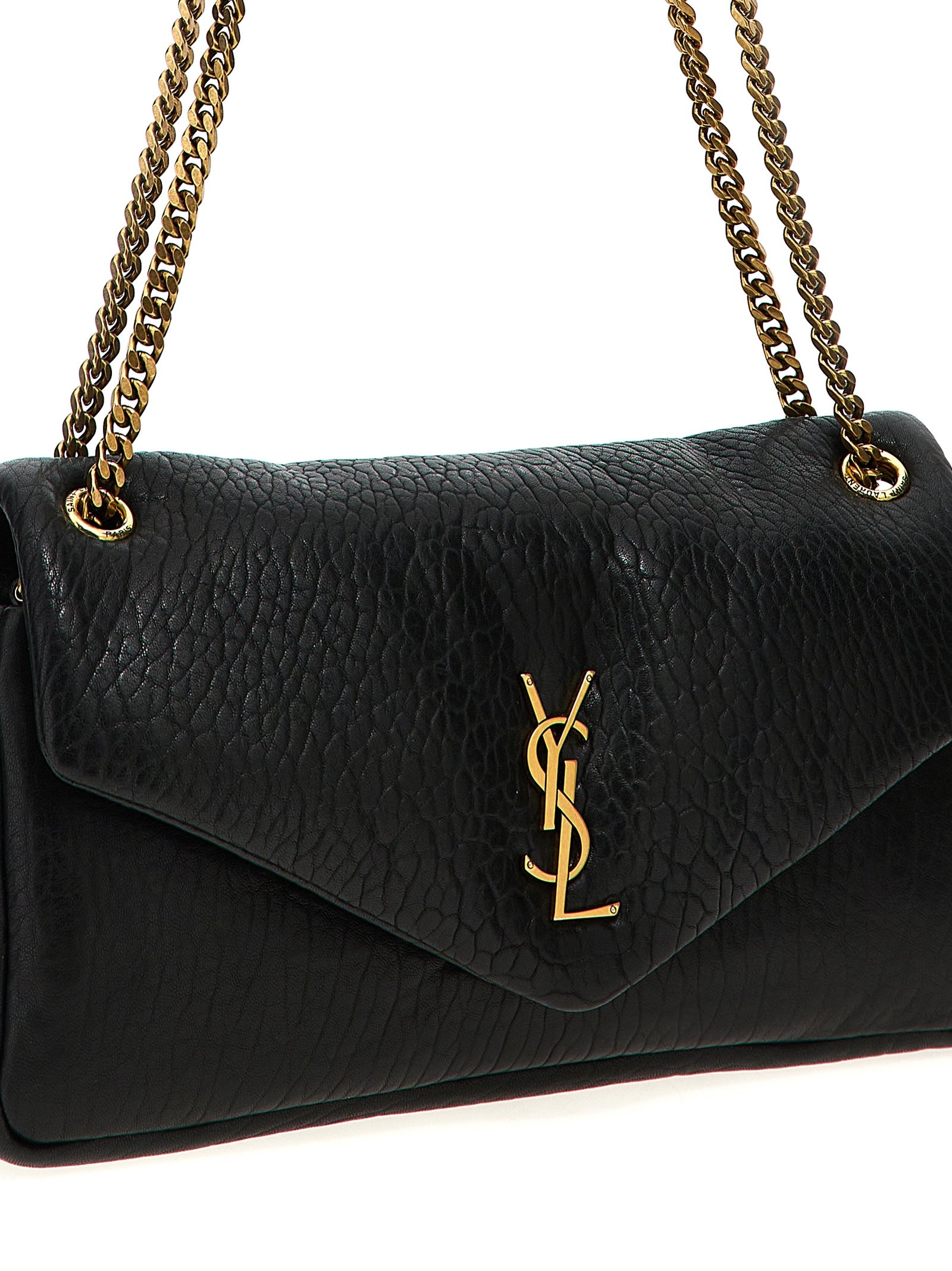 Black Leather Shoulder Bag - Image 3