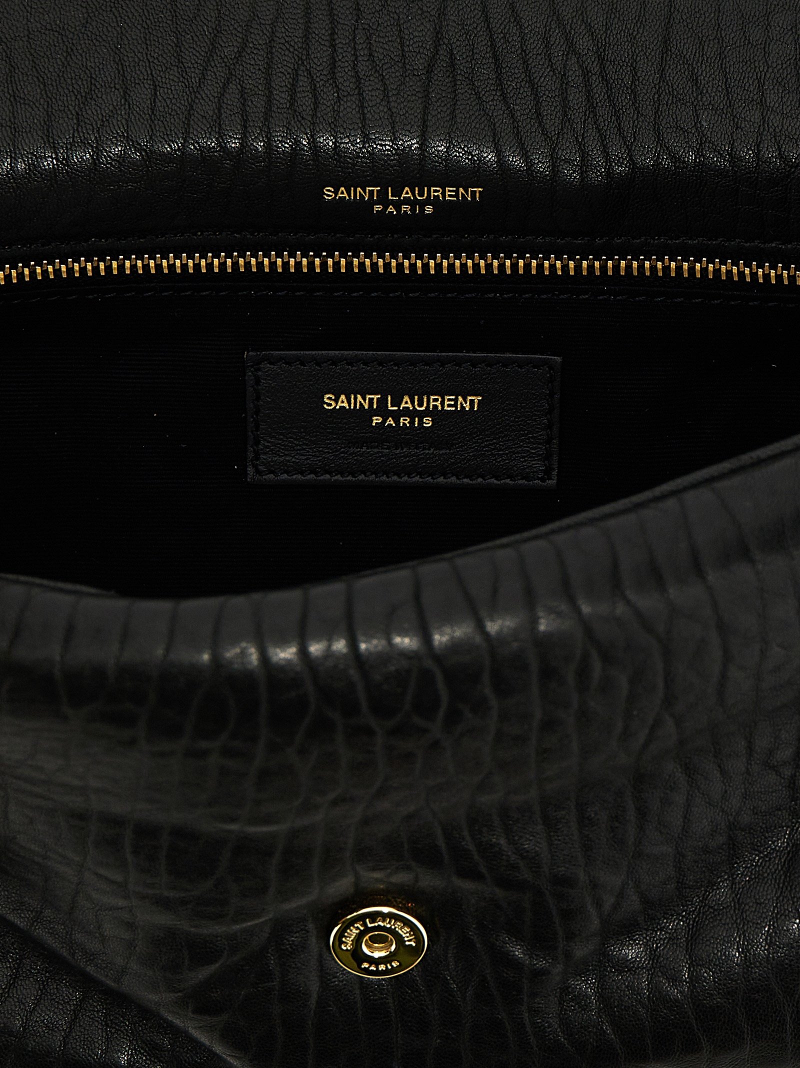 Black Leather Shoulder Bag - Image 4