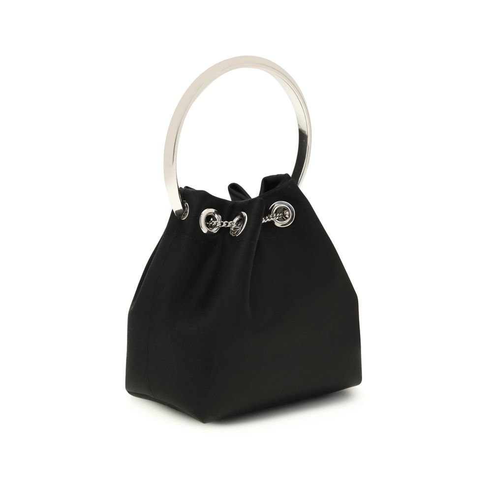 Black Silk Shoulder Bag - Image 3