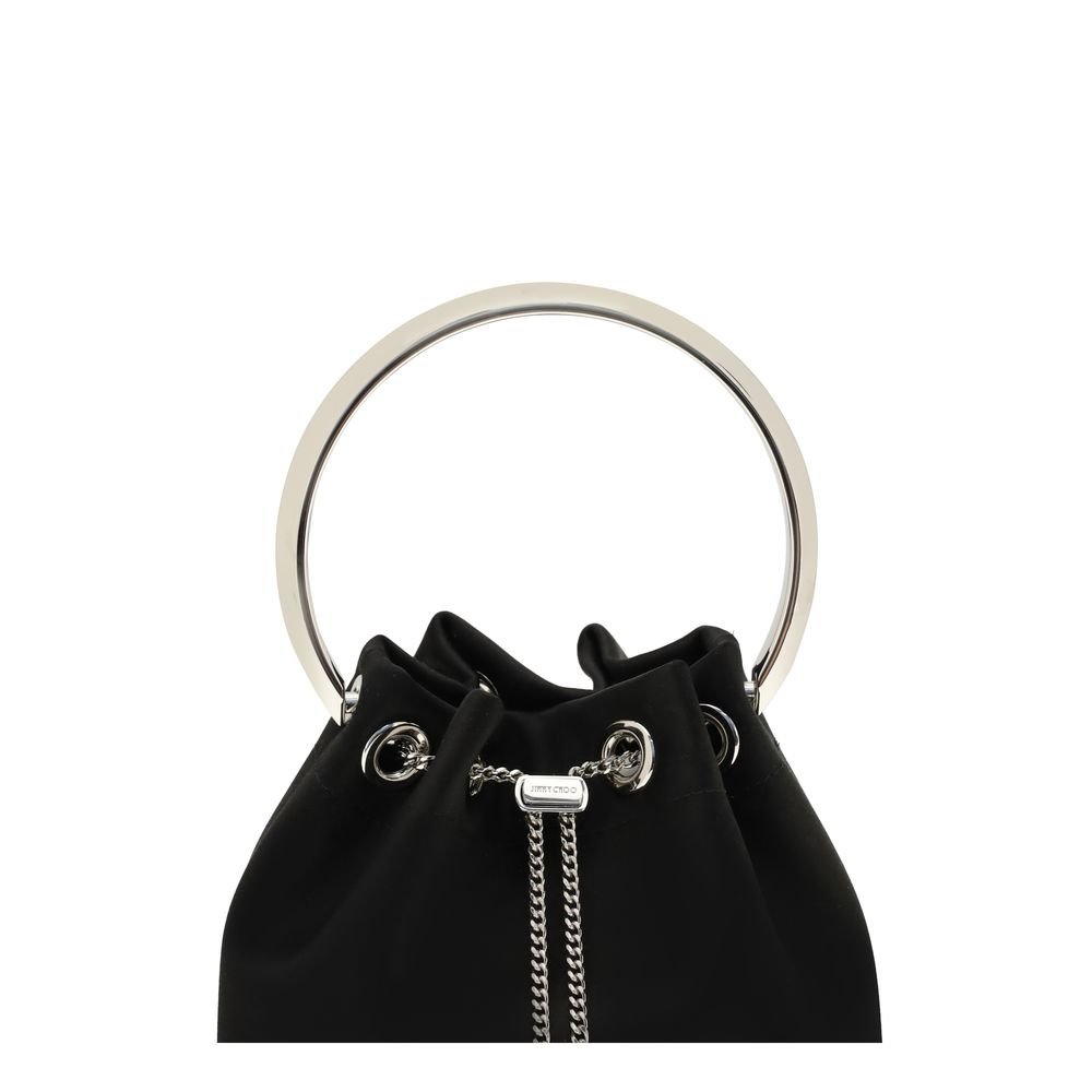 Black Silk Shoulder Bag - Image 4