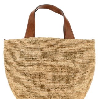 Beige Raffia Handbag