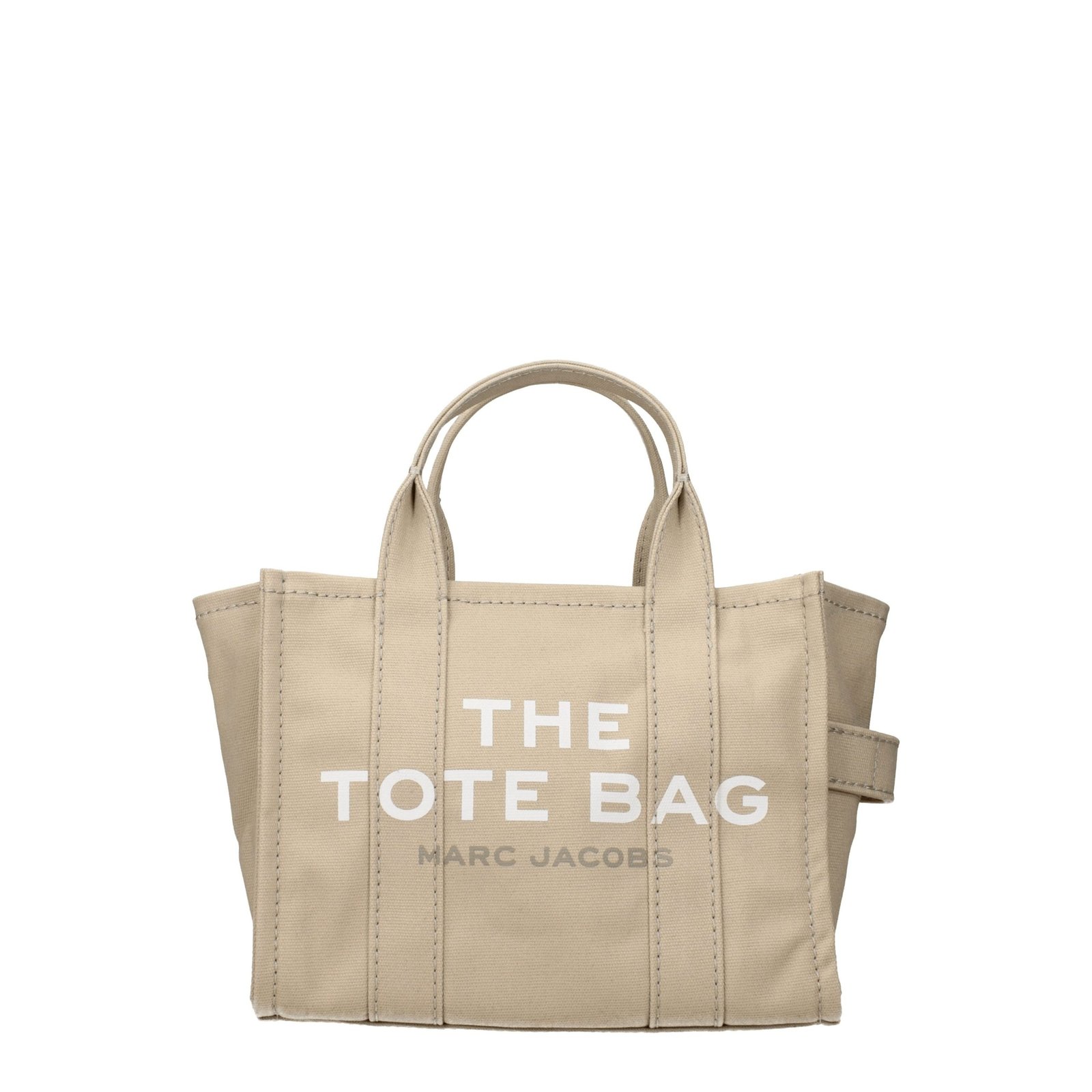 Beige Fabric Handbag