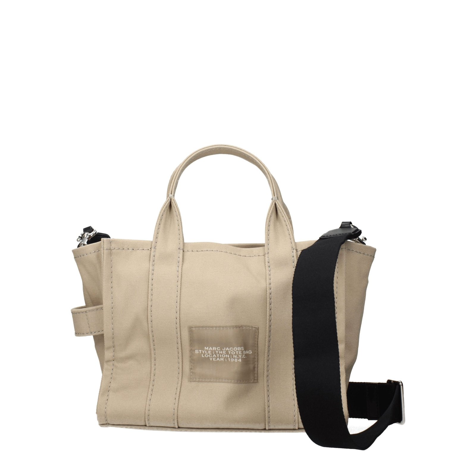 Beige Fabric Handbag - Image 3