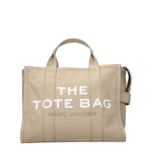 Beige Fabric Handbag
