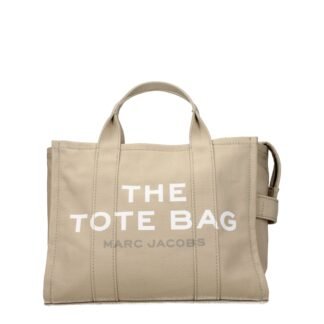 Beige Fabric Handbag
