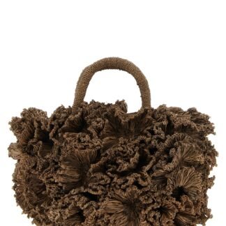 Brown Raffia Handbag