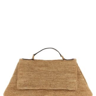 Beige Raffia Handbag