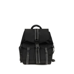 Black Recycled Polyamide Backpack