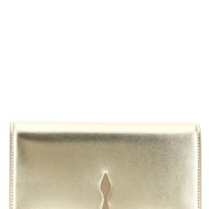 Gold Lambskin Clutch Bag