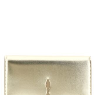 Gold Lambskin Clutch Bag