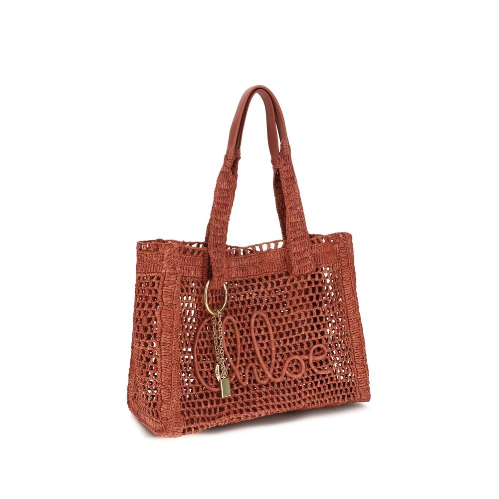 Brown Raffia Shoulder Bag - Image 2