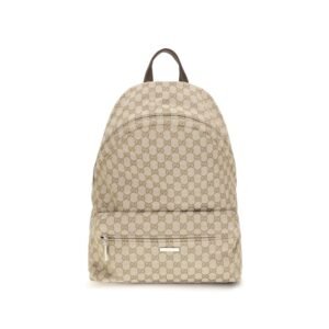 Beige Polyester Backpack