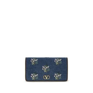 Blue Cotton Shoulder Bag