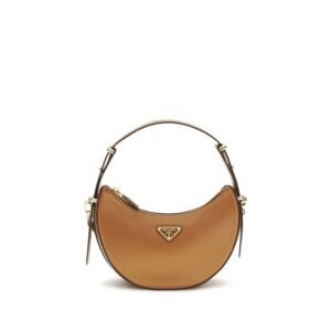 Beige Calf Leather Bos Taurus Shoulder Bag