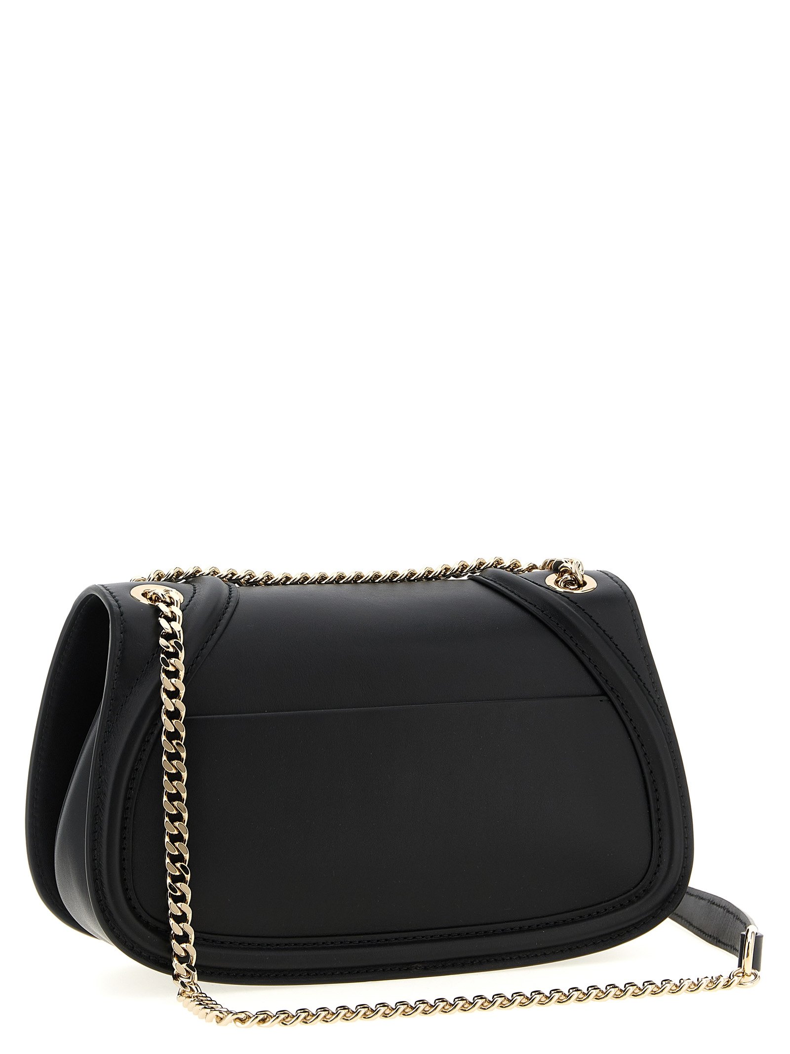 Black Calfskin Shoulder Bag - Image 2