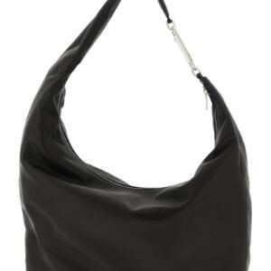 Black Calfskin Shoulder Bag