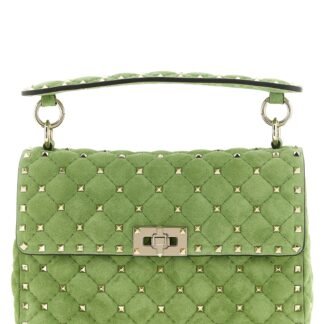 Bicolor Calfskin Shoulder Bag