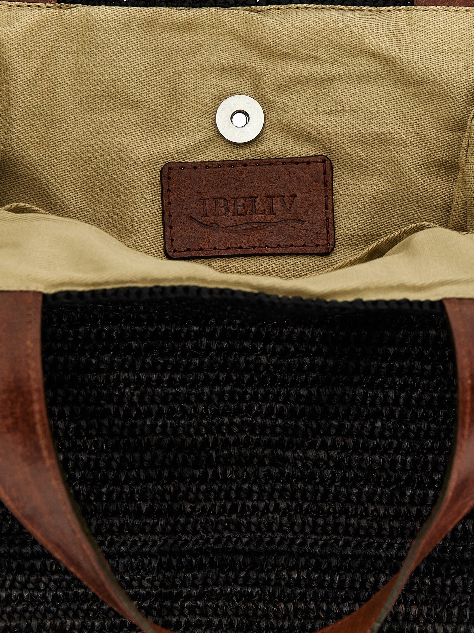 Black Raffia Handbag - Image 4