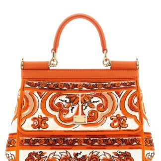 Orange Cotton Handbag