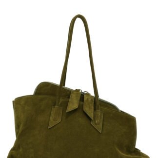 Bicolor Calfskin Shoulder Bag