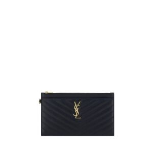 Black Calf Leather Bos Taurus Clutch Bag