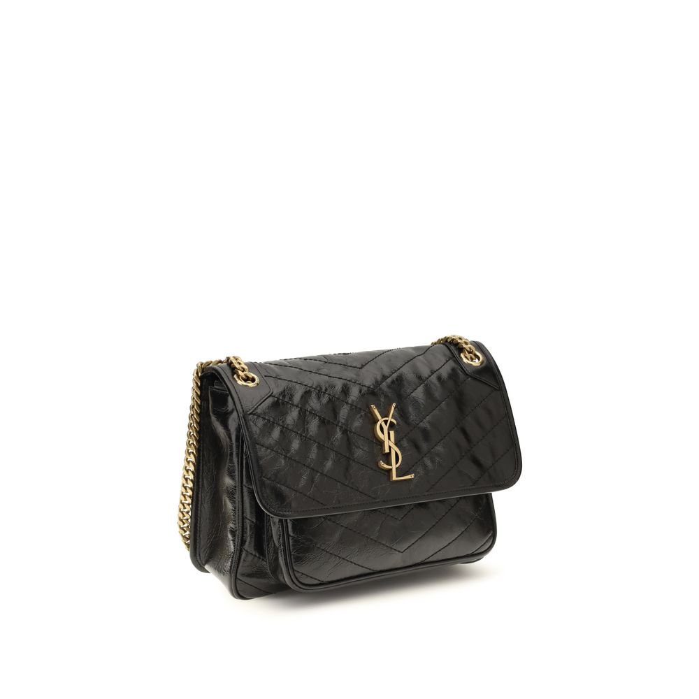 Black Calf Leather Bos Taurus Shoulder Bag - Image 2