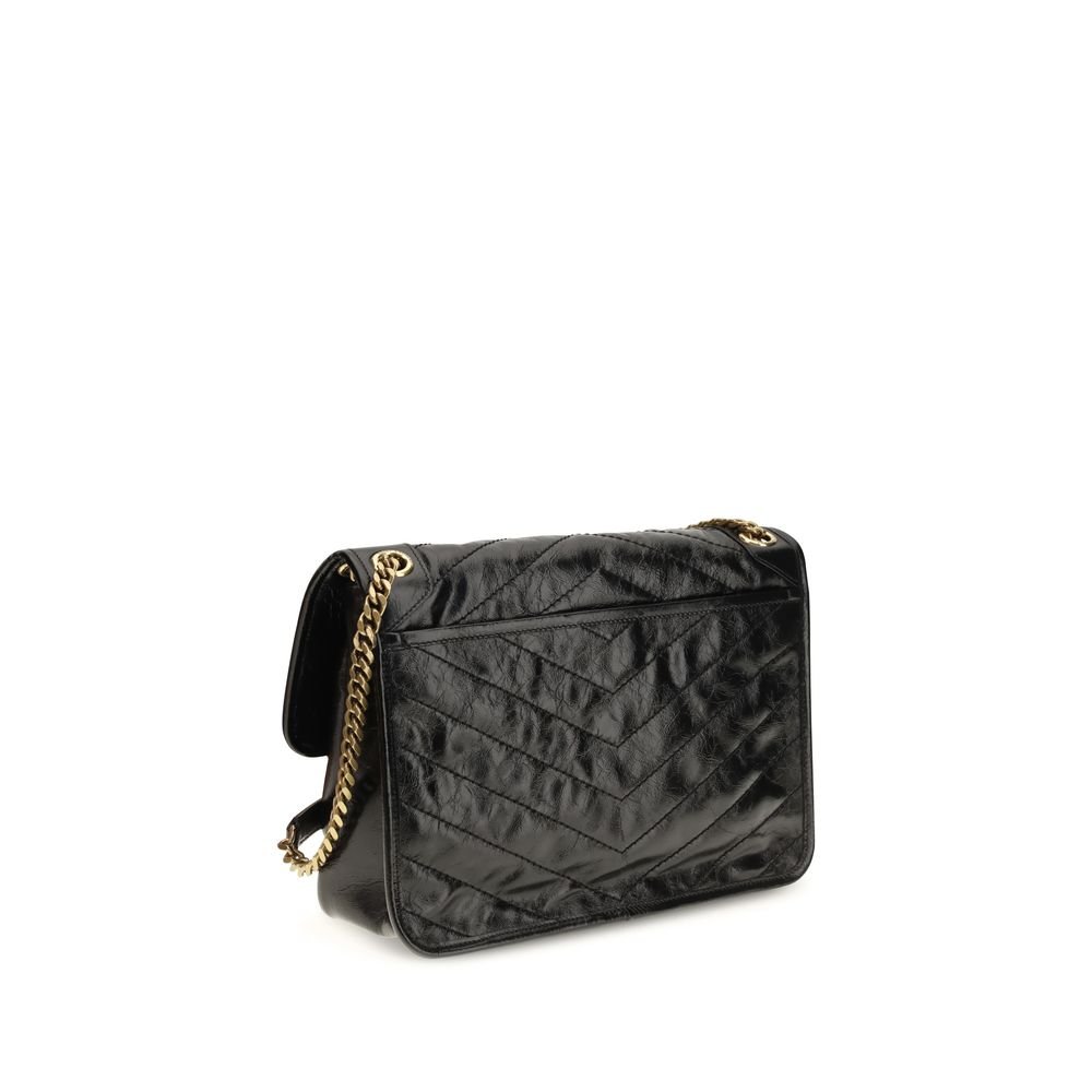 Black Calf Leather Bos Taurus Shoulder Bag - Image 3