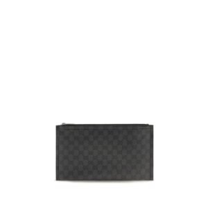 Black Fabric Clutch Bag