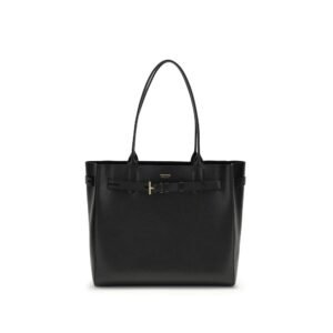 Black Calf Leather Bos Taurus Shoulder Bag