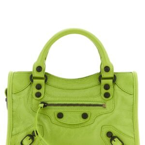 Bicolor Lamb Leather Handbag