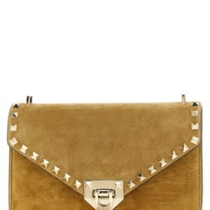 Beige Calfskin Crossbody Bag