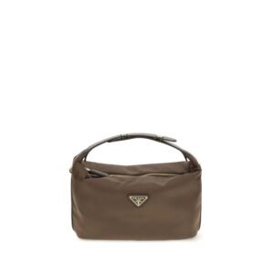 Brown Recycled Polyamide Handbag