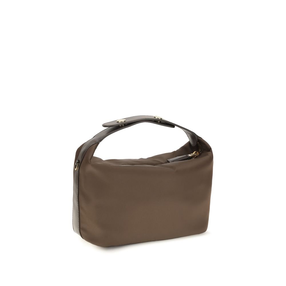 Brown Recycled Polyamide Handbag - Image 3