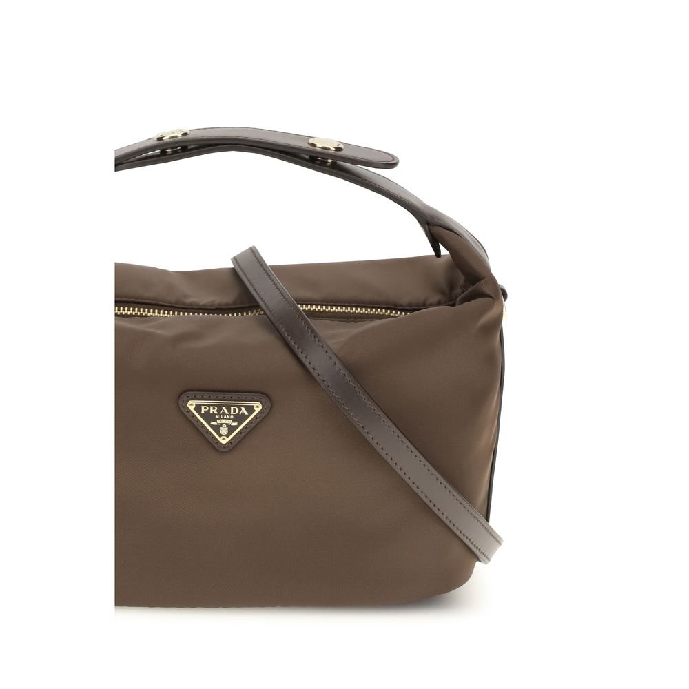 Brown Recycled Polyamide Handbag - Image 4